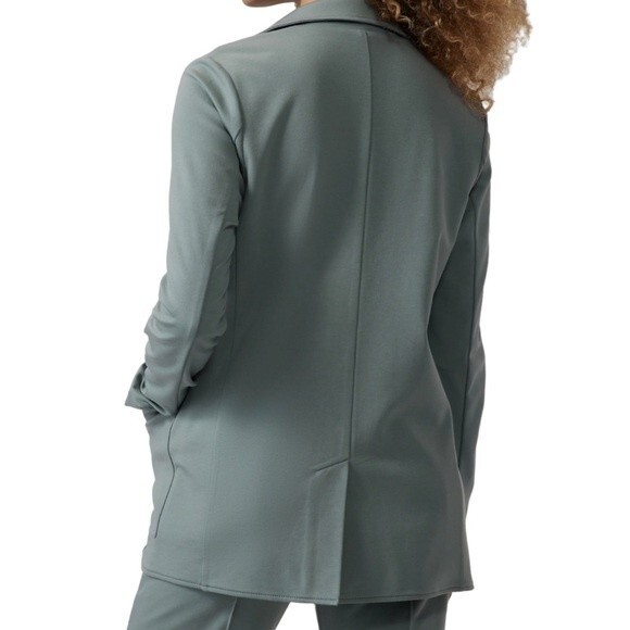 NWT Athleta Eastbound Blazer Minimalist Gray Sage Green Jacket Women’s Size18 - Picture 14 of 16